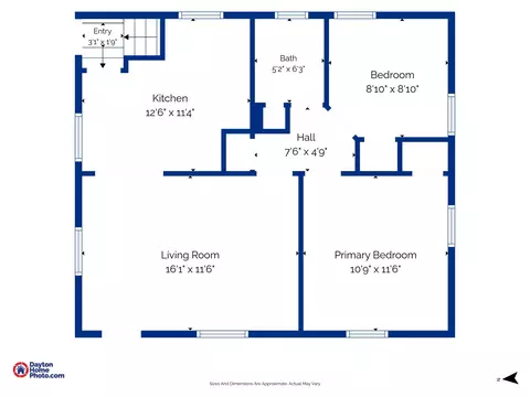 Floorplan - 228 N Douglas Ave, Springfield, OH 45503 photo 2 of 3