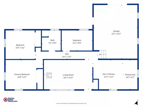 Floorplan - 3842 Fairfield Pike, Springfield, OH 45502 photo 1 of 1