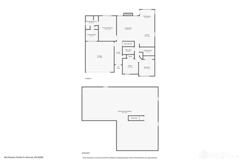 Floorplan - 403 Thomas Pointe Ct, Monroe, OH 45050 photo 1 of 3