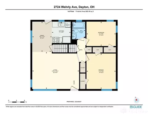 Floorplan - 2724 Wehrly Ave, Kettering, OH 45419 photo 2 of 4