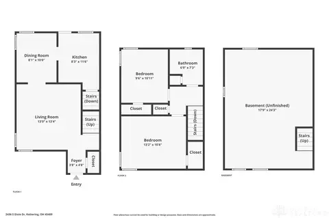 Floorplan - 2436-2442 S Dixie Dr, Kettering, OH 45409 photo 1 of 5