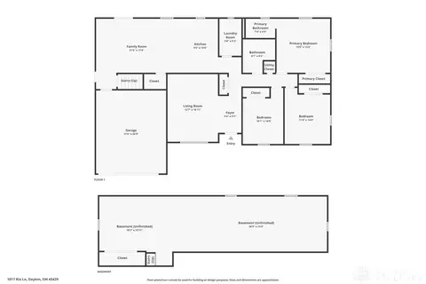 Floorplan - 1017 Rio Ln, Dayton, OH 45429 photo 2 of 2