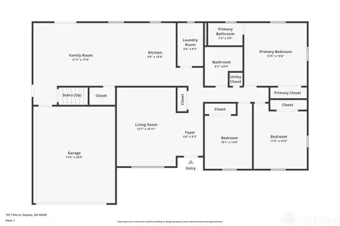 Floorplan - 1017 Rio Ln, Dayton, OH 45429 photo 1 of 2
