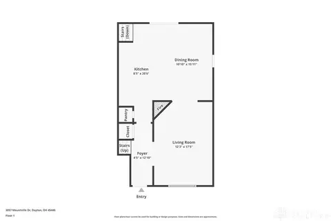 Floorplan - 3057 Mountville Dr, Dayton, OH 45440 photo 3 of 4