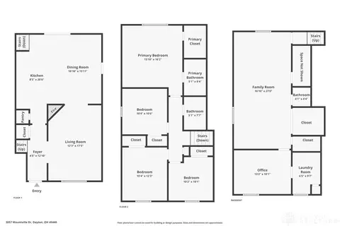 Floorplan - 3057 Mountville Dr, Dayton, OH 45440 photo 1 of 4