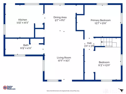 Floorplan - 2720 Acorn Dr, Dayton, OH 45419 photo 1 of 3