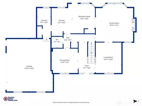 Floorplan - 3405 Kenerly St, Springfield, OH 45502 photo 2 of 3