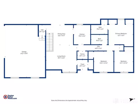 Floorplan - 5555 Middle Urbana Rd, Springfield, OH 45502 photo 2 of 3