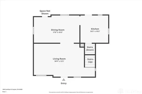 Floorplan - 1485 Southlyn Dr, Kettering, OH 45409 photo 1 of 4