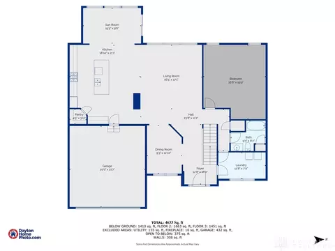 Floorplan - 10139 Kindle Dr, Washington Township, OH 45458 photo 3 of 4