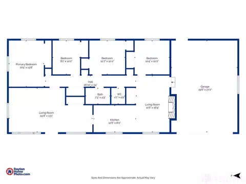 Floorplan - 500 Clareridge Ln, Dayton, OH 45458 photo 1 of 1
