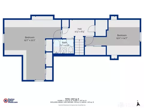 Floorplan - 308 Canterbury Dr, Springfield, OH 45503 photo 2 of 3