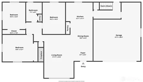 Floorplan - 1105 Greenridge Dr, Kettering, OH 45429 photo 1 of 2