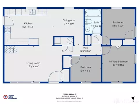 Floorplan - 2808 Whitehorse Ave, Kettering, OH 45420 photo 1 of 1