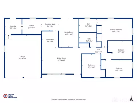 Floorplan - 2185 Bending Willow Dr, Kettering, OH 45440 photo 1 of 1