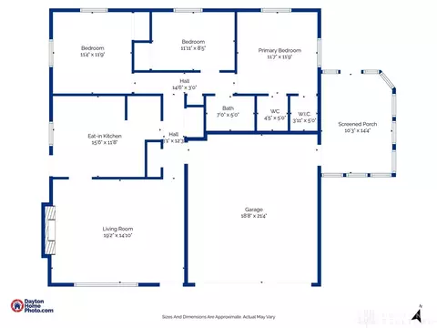 Floorplan - 1629 Beaver Creek Ln, Kettering, OH 45429 photo 1 of 1
