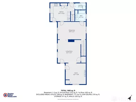 Floorplan - 1682 Edwards Ave, Springfield, OH 45503 photo 2 of 4