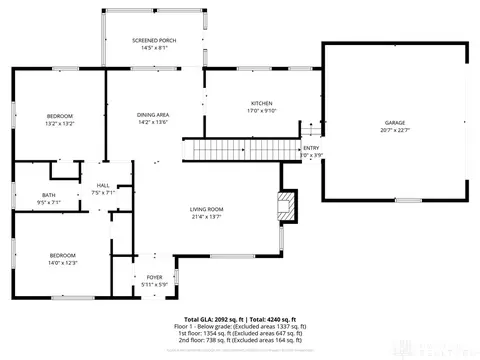 Floorplan - 3217 Atherton Rd, Kettering, OH 45409 photo 1 of 3