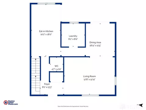 Floorplan - 4432 Renwood Dr, Kettering, OH 45429 photo 2 of 4
