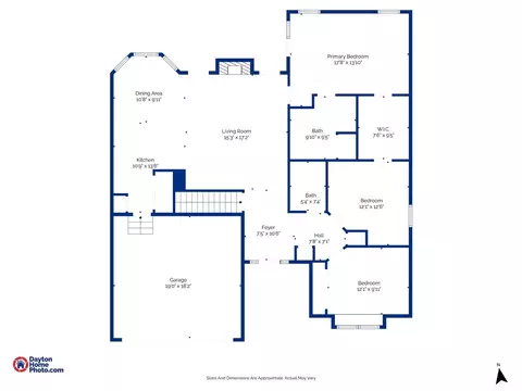 Floorplan - 1525 Farrington Dr, Kettering, OH 45420 photo 2 of 3