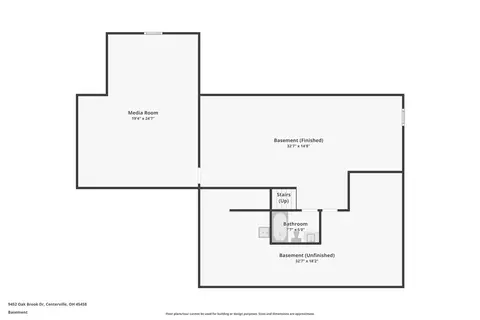 Floorplan - 9452 Oak Brook Dr, Centerville, OH 45458 photo 1 of 4