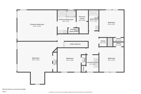 Floorplan - 9452 Oak Brook Dr, Centerville, OH 45458 photo 3 of 4