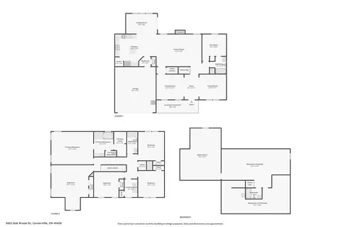 Floorplan - 9452 Oak Brook Dr, Centerville, OH 45458 photo 4 of 4