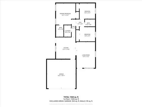 Floorplan - 2633 Ruby Ln, Middletown, OH 45044 photo 1 of 1