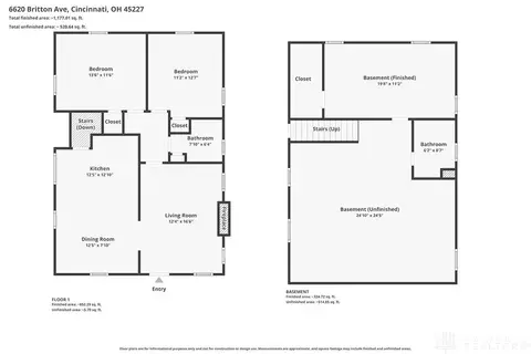 Floorplan - 6620 Britton Ave, Cincinnati, OH 45227 photo 3 of 3