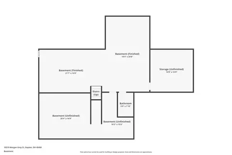 Floorplan - 10215 Morgan Grey Ct, Washington Township, OH 45458 photo 1 of 3