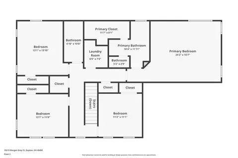 Floorplan - 10215 Morgan Grey Ct, Washington Township, OH 45458 photo 3 of 3