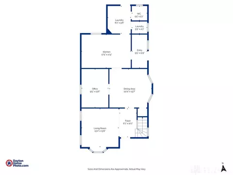 Floorplan - 134 E 1st St, Springfield, OH 45504 photo 2 of 3