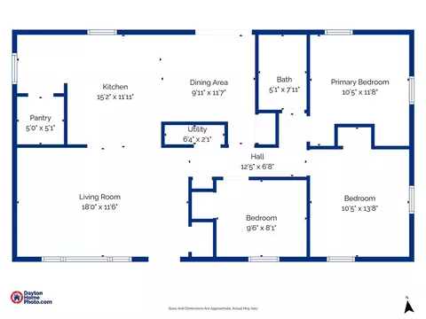 Floorplan - 2437 N Aragon Ave, Kettering, OH 45420 photo 1 of 1