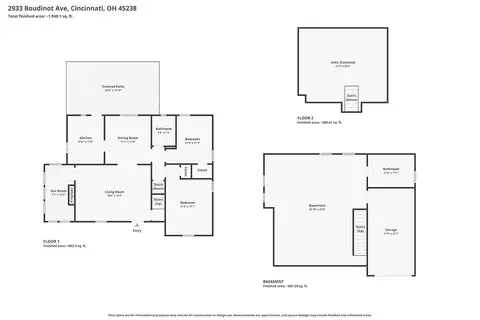 Floorplan - 2933 Boudinot Ave, Cincinnati, OH 45238 photo 4 of 4