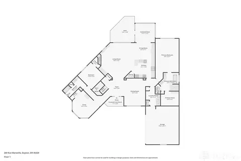 Floorplan - 269 Rue Marseille, Kettering, OH 45429 photo 1 of 2