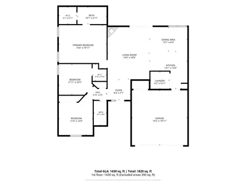 Floorplan - 3432 Bulah Dr, Kettering, OH 45429 photo 1 of 1