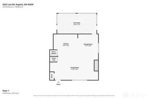 Floorplan - 4222 Lotz Rd, Kettering, OH 45429 photo 1 of 4