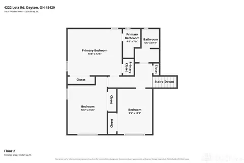 Floorplan - 4222 Lotz Rd, Kettering, OH 45429 photo 2 of 4