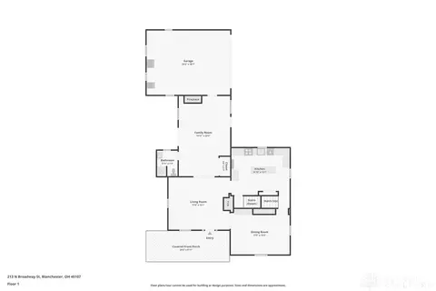Floorplan - 213 N Broadway St, Blanchester, OH 45107 photo 2 of 4
