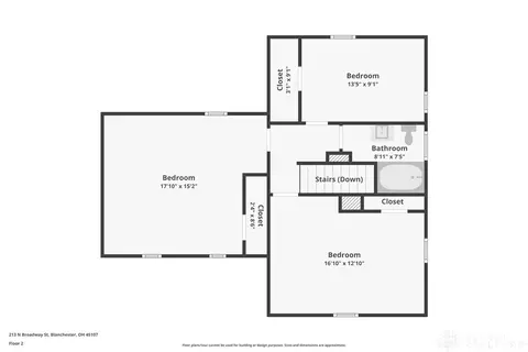 Floorplan - 213 N Broadway St, Blanchester, OH 45107 photo 3 of 4