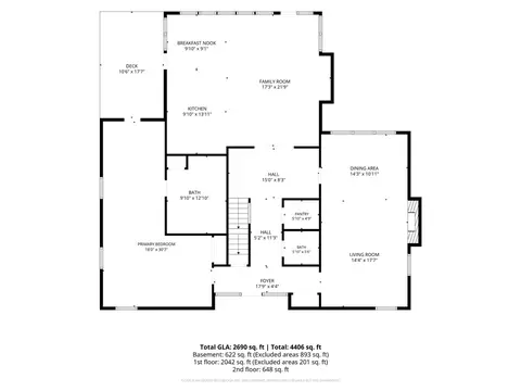 Floorplan - 1260 Brooklands Rd, Kettering, OH 45409 photo 2 of 4