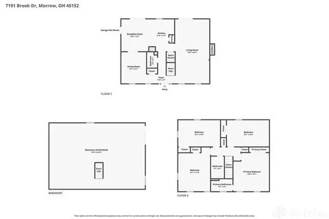 Floorplan - 7191 Brook Dr, Morrow, OH 45152 photo 1 of 4