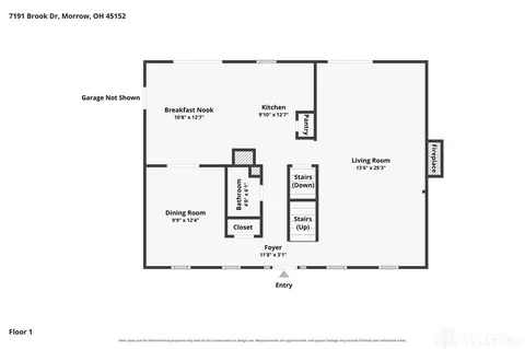 Floorplan - 7191 Brook Dr, Morrow, OH 45152 photo 2 of 4
