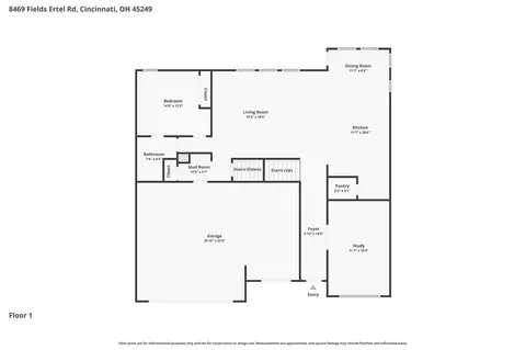 Floorplan - 8469 Fields Ertel Rd, Cincinnati, OH 45249 photo 2 of 3