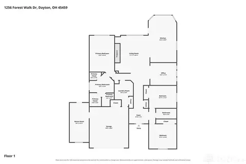 Floorplan - 1256 Forest Walk Dr, Centerville, OH 45459 photo 1 of 1