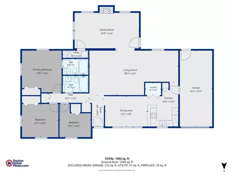 Floorplan - 1112 Claybourne Rd, Kettering, OH 45429 photo 1 of 1