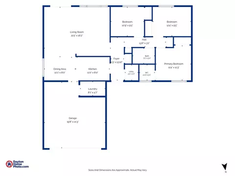 Floorplan - 8215 Gibson Ave, Fairborn, OH 45324 photo 1 of 1