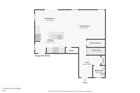 Floorplan - 1071 Brooke Ln, Xenia, OH 45385 photo 6 of 8