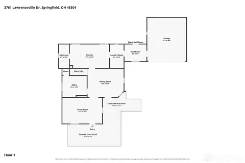 Floorplan - 3761 Lawrenceville Dr, Springfield, OH 45504 photo 1 of 2