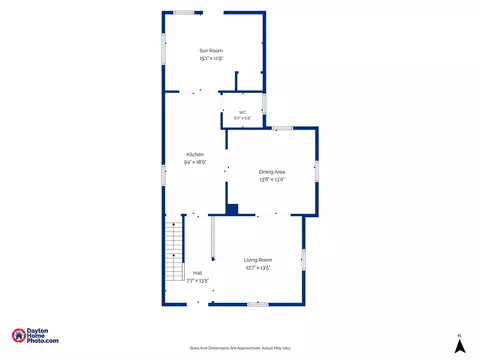 Floorplan - 2022 Woodside Ave, Springfield, OH 45503 photo 1 of 4